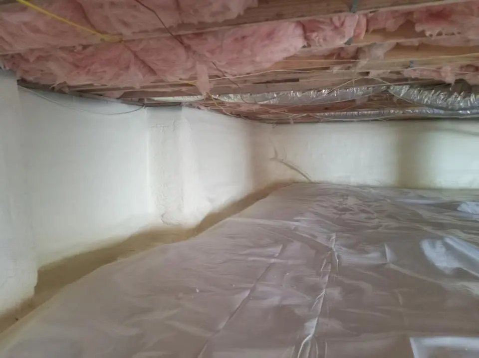 Crawl space encapsulation with closed-cell spray foam for Attic Insulation in Paloma Creek South