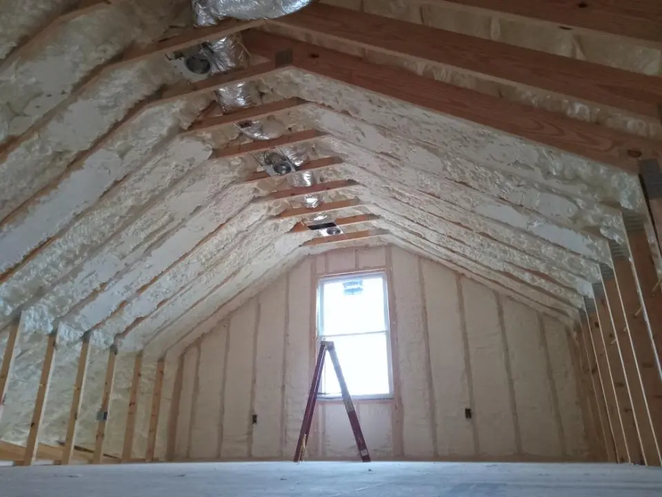 Spray foam roofing application for Crawl Space Insulation project in Paloma Creek South